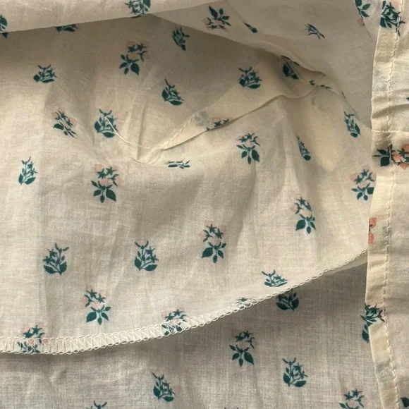 Montce Fruity Floral Crop Top and Headband, Size M, Color Ivory/Green/Pink - Picture 12 of 12